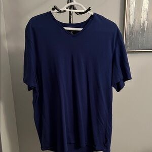 Calvin Klein Deep Blue V-Neck T-Shirt